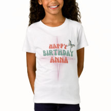 Fine Jersey T-Shirt feliz cumpleaños anna