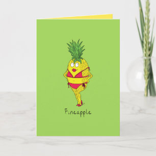Fineapple - tarjeta de felicitación divertida del