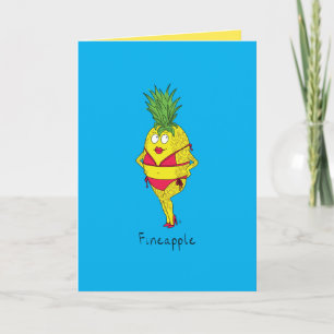 Fineapple - tarjeta de felicitación divertida del