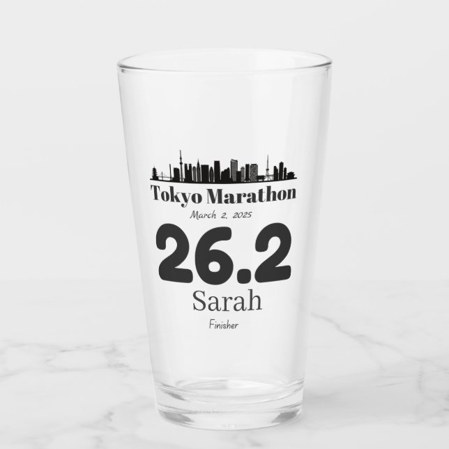 Finisher de maratón de Tokio personalizado, correr (Anverso)