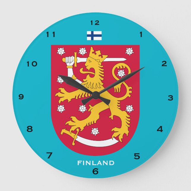 Finlandia Personalizado reloj de pared Suomi seinä (Anverso)
