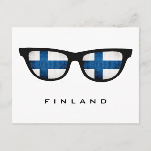 Finlandia Sombras personalizado texto y postal col