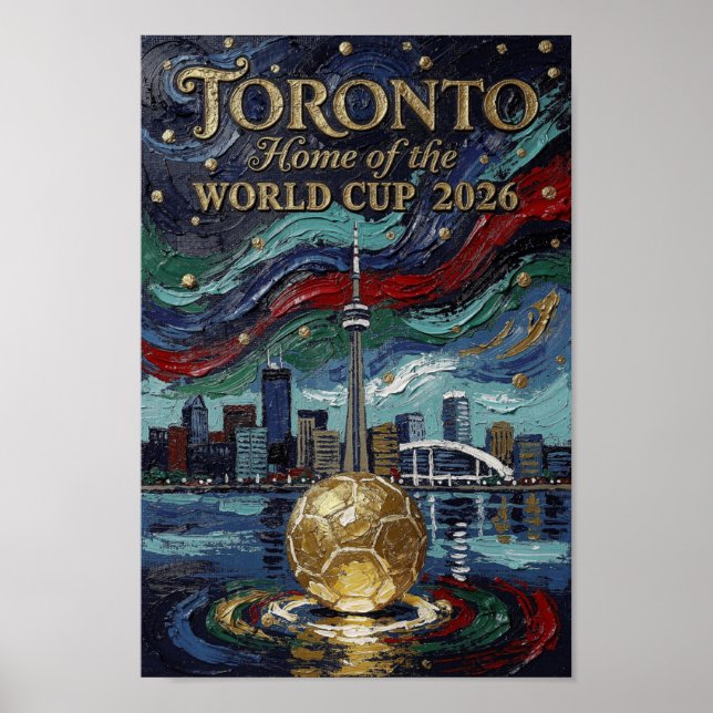 Fino arte de fútbol de Toronto Estadio 2026  (Frente)