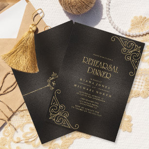 Fino Filigree Gold Rehearsal Dinner ID871