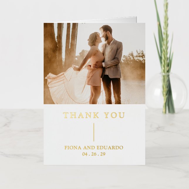 Fiona Bold Monograma moderno Boda (Anverso)