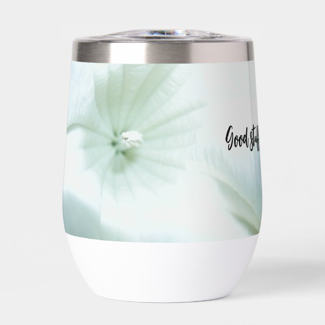 Fiore Bianco Stainless Steless Wine Tumbler (Frente)