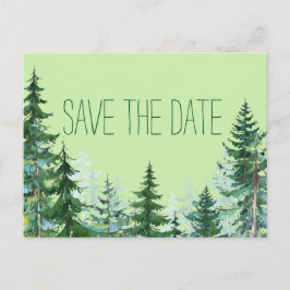 Fir Tree Wedding Guardar la tarjeta de fecha