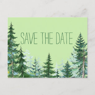 Fir Tree Wedding Guardar la tarjeta de fecha