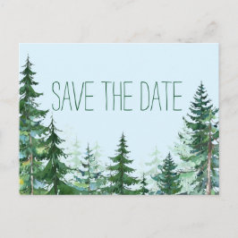 Fir Tree Wedding Guardar la tarjeta de fecha