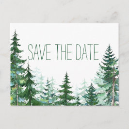 Fir Tree Wedding Guardar las tarjetas de fecha