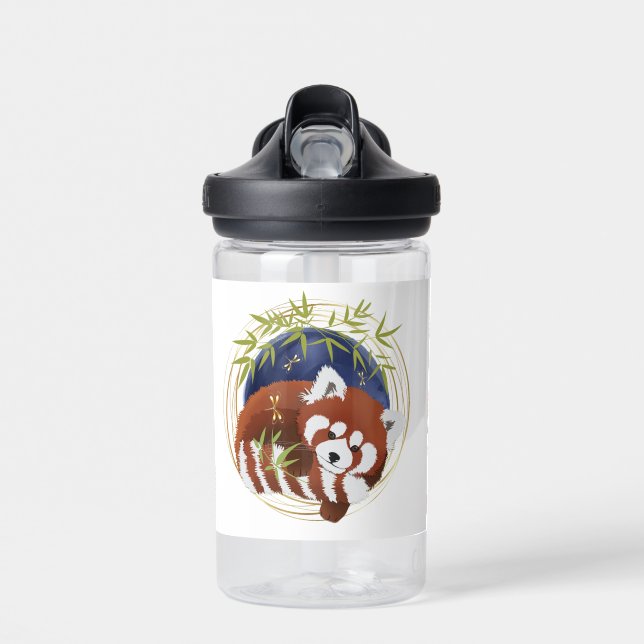 FIRE FOX Red Panda Kids Camelbak botella de agua (Delante)