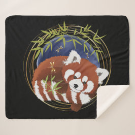 FIRE FOX rojo panda Sherpa manta 3 tamaños