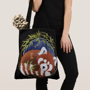 FIRE FOX tote panda rojo o bolsa de cuerpo cruzado