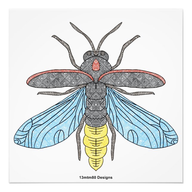 Firefly (blanco) - Impresión fotográfica (Frente)