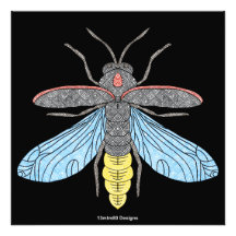 Firefly (negro) - Impresión fotográfica