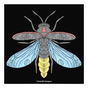 Firefly (negro) - Impresión fotográfica