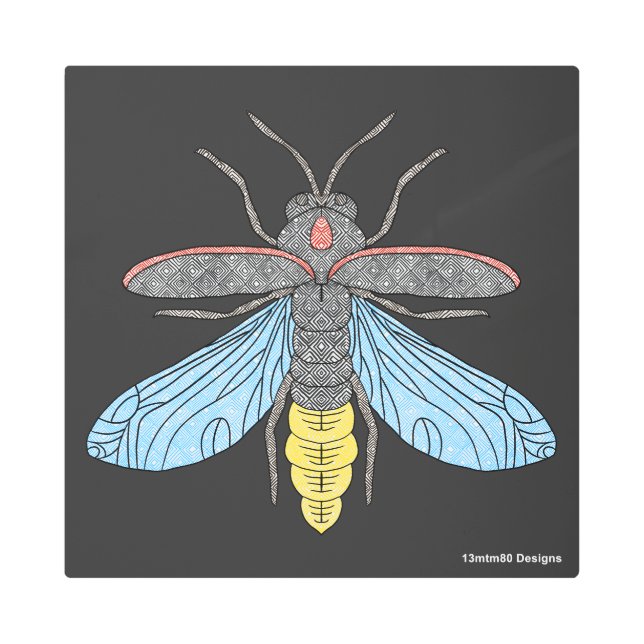 Firefly (negro) - impresión Metalizado (Anverso)