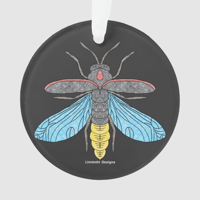 Firefly (negro) - Ornamento acrílico (Anverso)