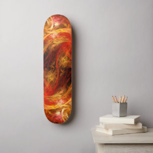 Firestorm Abstract Art Skateboard