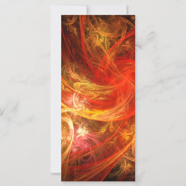 Firestorm Nova Abstract Art Rack Card (Anverso)