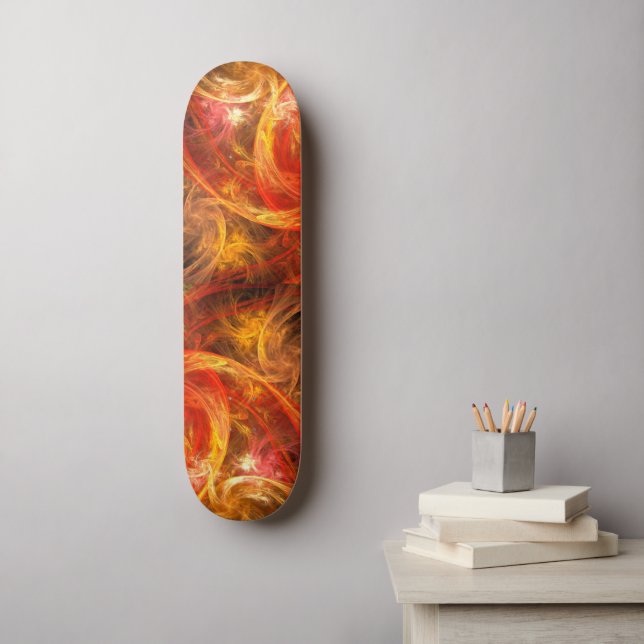 Firestorm Nova Abstract Art Skateboard (Arte de la pared)