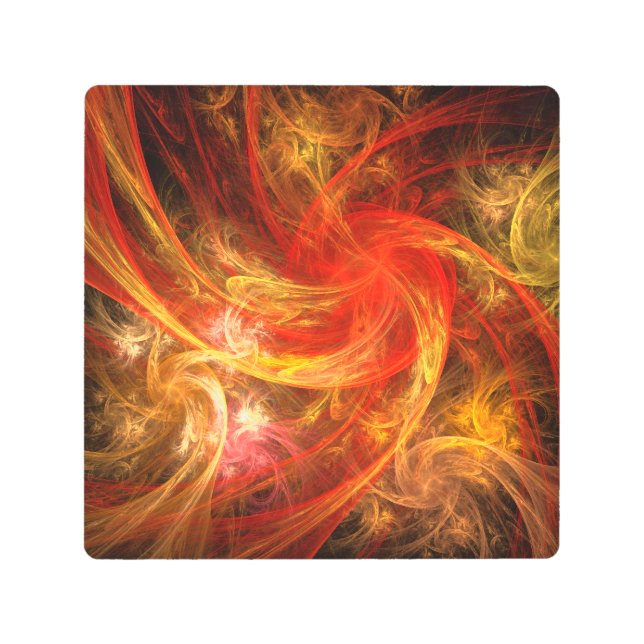 Firestorm Nova Resumen arte mural Metalizado (Anverso)