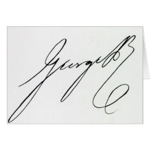 Firma de George IV