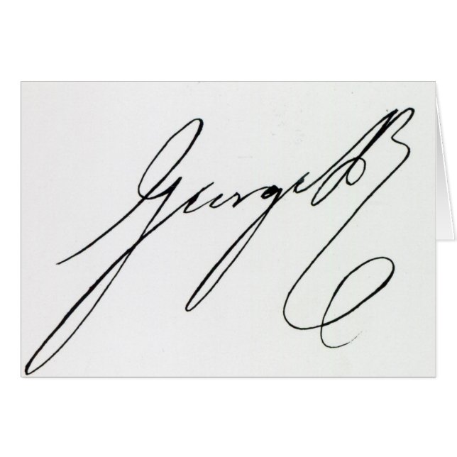 Firma de George IV (Anverso (Horizontal))