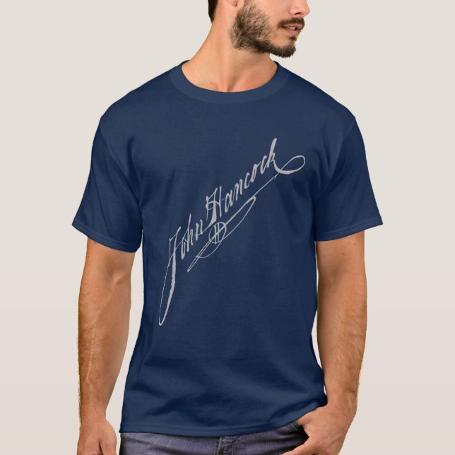 Firma de Juan Hancock - camiseta (Anverso)