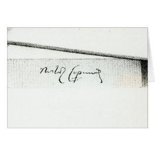 Firma de Nicolás Copérnico