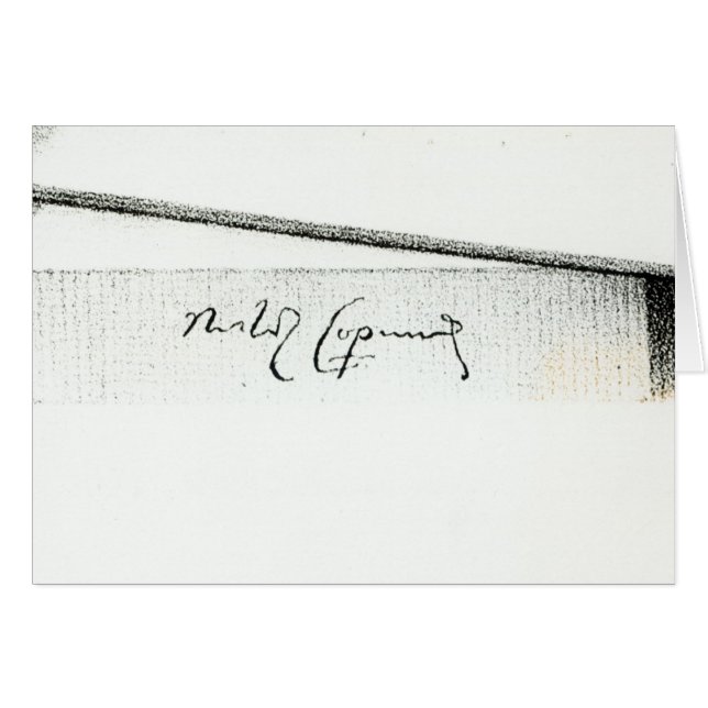 Firma de Nicolás Copérnico (Anverso (Horizontal))