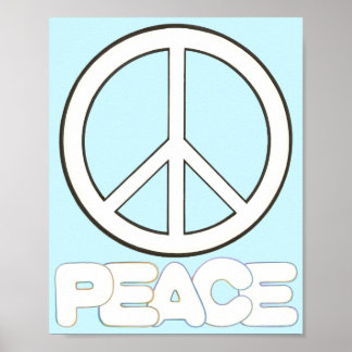 Firma de paz Posters de palabra de paz