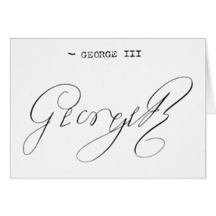 Firma de rey George III