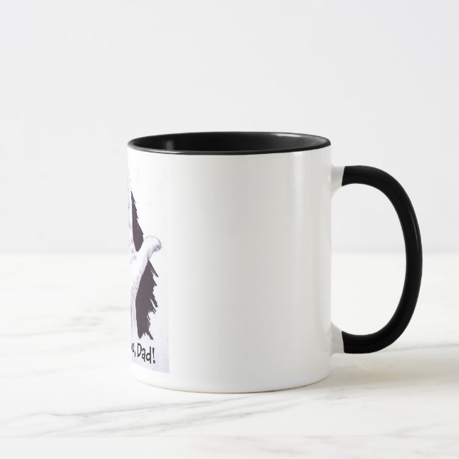 Firma del ASL:  ¡Te amo, papá! Taza (Derecha)