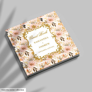 Firma del Libro de Invitados del Boda Rubor Gold B