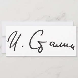 Firma del Primer Ministro de la Unión Soviética Jo