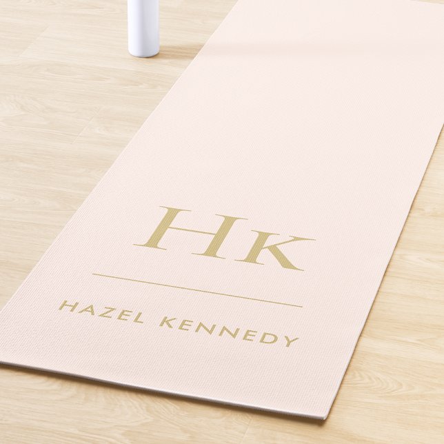 Firma Monograma Simple Rubor Mat de yoga rosa (Subido por el creador)