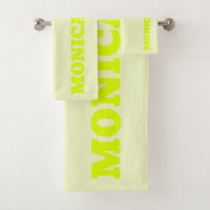 Firma Neon Yellow Stylish Moderna Name