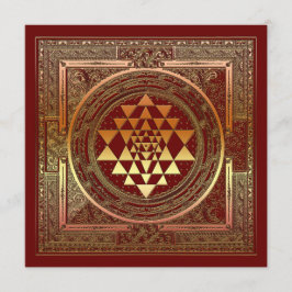 Firma símbolo de meditación de yoga tarjeta hindú 