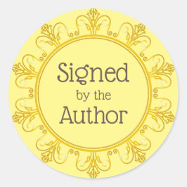 Firmado por el Pegatina Autor