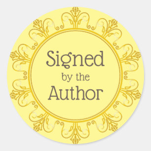 Firmado por el Pegatina Autor