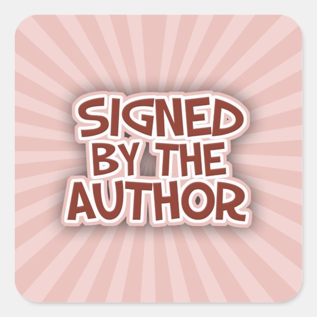 Firmado Por Los Pegatinas AuthorRed (Anverso)