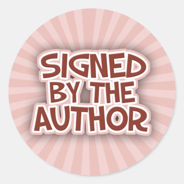 Firmado Por Los Pegatinas AuthorRed (Anverso)