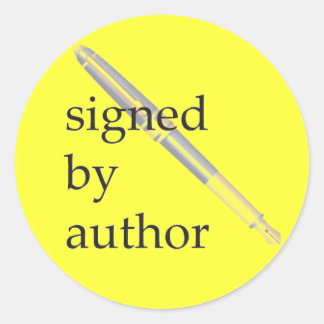 Firmado por pegatinas Autores - Personalizable