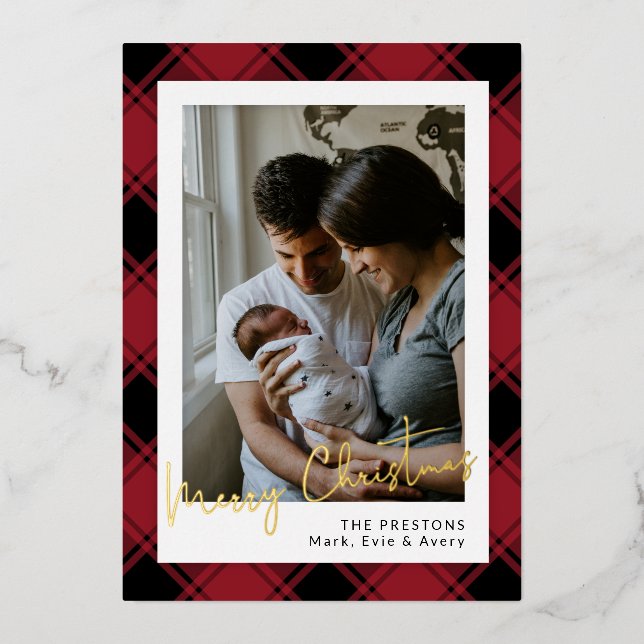 Firmado por tarjeta de vacaciones Relieve metaliza (Anverso)