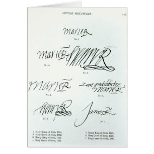 Firmas de la reina de Maria de escocés