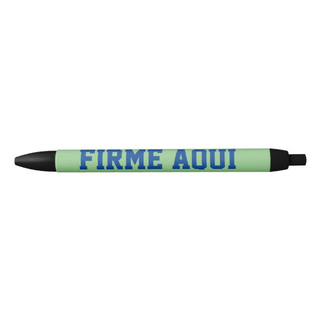 Firme bolígrafo aquí (Anverso)