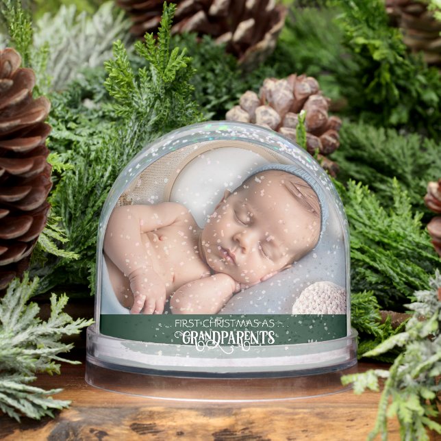 First Christmas as Grandparents Gift Snow Globes (Invierno)