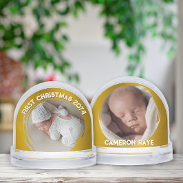 First Christmas Newborn Baby Gold