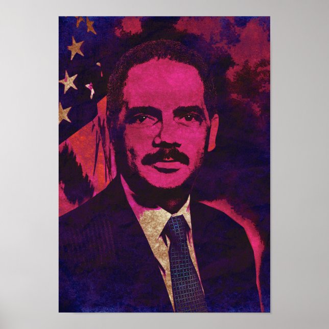 Fiscal General Eric Holder Poster de Arte Pop (Frente)